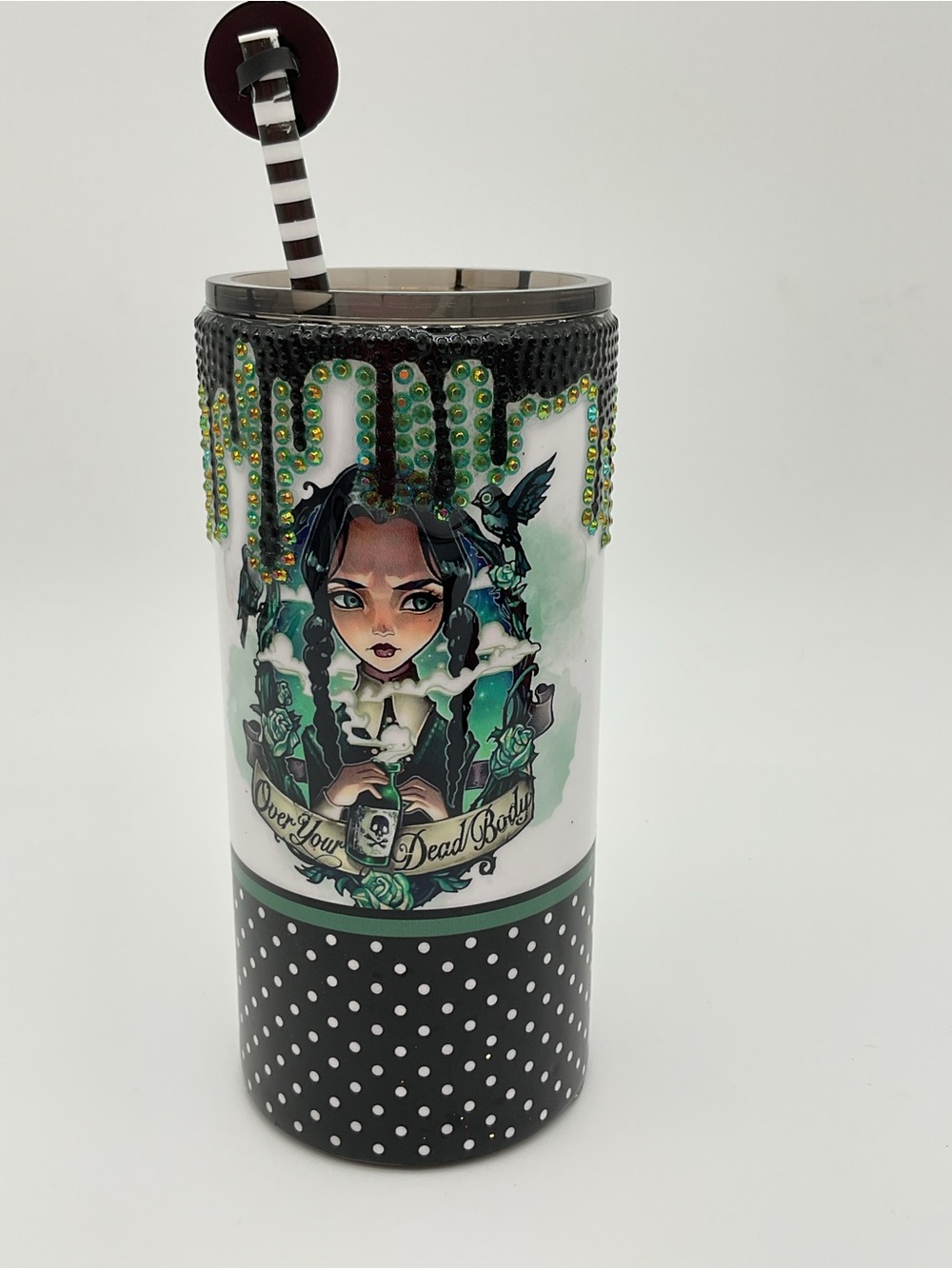 Custom Tumbler Embellished Wednesday Style